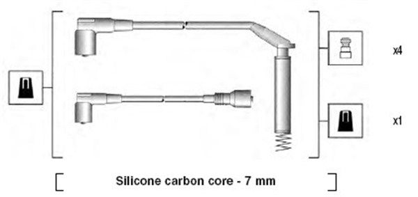 MAGNETI MARELLI Sytytysjohtosarja 941125150669